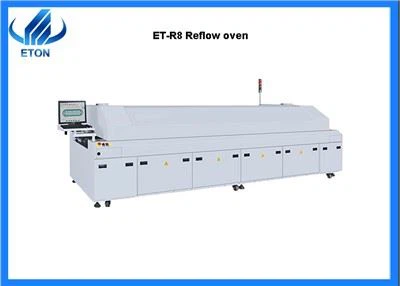 LED fény 8 zónás Reflow sütő